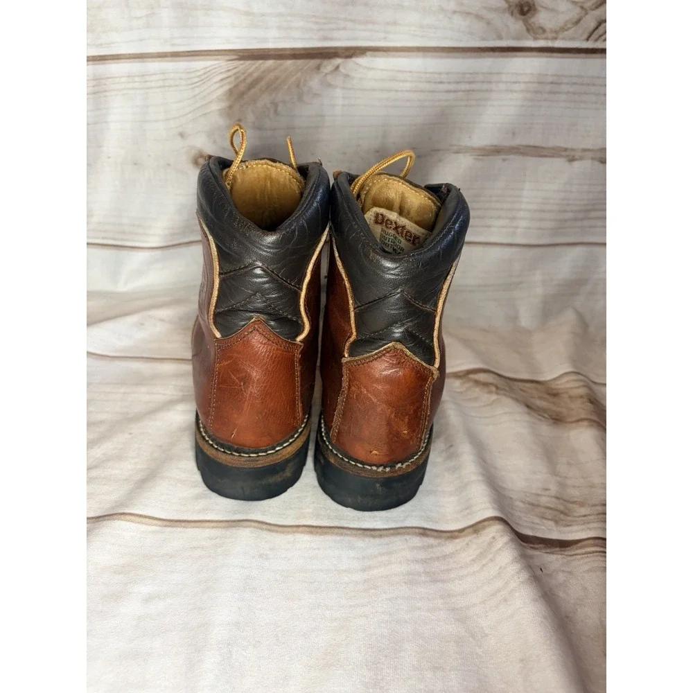 Vintage Dexter Hiking Boots Mens 7 Rugged Outdoor‎ Vibram Sole USA Gorpcore
